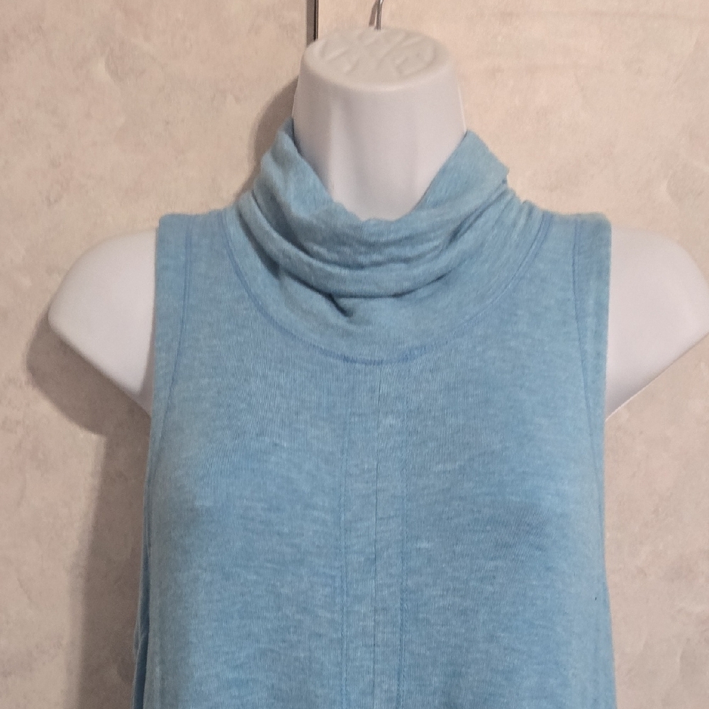 Lou & Grey Light Blue Sleeveless Cowl Neck Tank - Picture 3 of 5